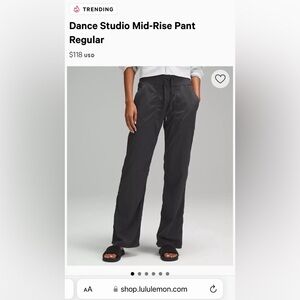 Lululemon studio pants size 4 - fleece lined